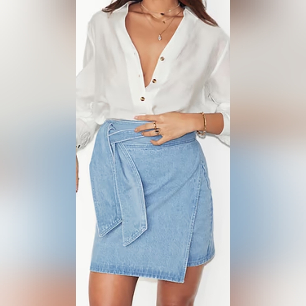 Never Fully Dressed Blue Mini Skirt